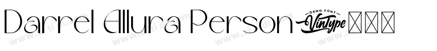 Darrel Allura Person字体转换